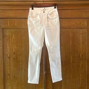 NWT a loves a 5 pocket skinny ankle jean - white size 24